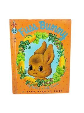 Vintage Easter Fuss Bunny Rand McNally Elf Book 1959 Stories Children's Rabbit